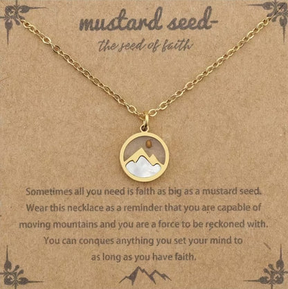 🌄 Mustard Seed Faith™ Mountain Necklace (Gold & Silver)